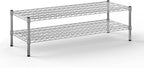 18" Deep x 48" Wide x 14" Height Wire Shelving Kit | 2-Tier | NSF Commercial Storage Rack Unit