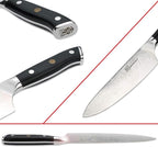 Qin Dynasty Series Chef Knife Pro Kitchen Knife 8 Inch Chef's knife High Carbon Damascus Steel Sharp paring knife with Ergonomic Handle