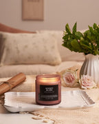 M&SENSE Rose Oudwood Scented Candle, 11.6oz 70 Hours Natural Soy Wax Long Lasting Slow Burning Candles, 2 Wick Relaxing Aromatherapy Gifts for Home Decor