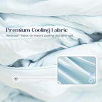 Dream Valley®Outlast®Cooling Comforter, All Season King NASA-Grade Technology Cooling Blanket for Hot Sleepers Night Sweats, Q-Max > 0.45 Aerocool™Light Grey, 106"x90"