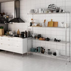 14" Deep x 72" Wide x 74" Height Wire Shelving Kit | 4-Tier | NSF Commercial Storage Rack Unit