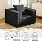 Single Cloud Sofa, Giant Bean Bag Chair with High Backrest & Wider Armrest, Foam Boneless Couch for Small Spaces, Comfy Furry Sofas with Pillows for Living Room, Bedroom, Apartment, Dorm, Office
