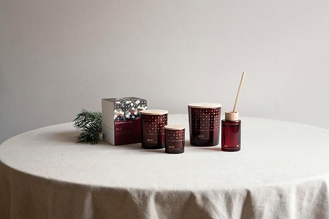 Skandinavisk JUL 'Christmas' Scented Candle, Special Edition, Scent Notes: Baked Gingerbread, Winter Cloves and Spiced Oranges, Vegan Formula, 7.0 oz.