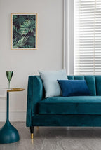 Midnight Blue Throw Pillow Covers 2 Pack 12 x20 Inch Cozy Soft Velvet Rectangular Decorative Pillow Cases, Lumbar Toss Pillow Shams, Euro Cushion Covers for Farmhouse, Couch, Sofa, Bed