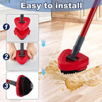 Scrubber Mop Head for Ocedar, Upgrade Scrub Brush for Ocedar, Spin Mop Scrub Brush Head for Ocedar RinseClean 2-Tank, More Bristles Scrub Brush Attachment for Bathroom, Deck, Kitchen Floor Cleaning