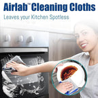 Streak Free Miracle Cleaning Cloth Easy Clean Pack of 8-12" x 16" Microfiber Dish Cloths Glass Polishing Lint Free for Kitchen Mirrors Wine Car