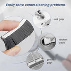 Hard Bristle Crevice Cleaning Brush, Small Cleaning Brushes, Grout Cleaner Brush, Toilet Brush, Scrub Brush for Shower Tile, Skinny Gap Cleaning Tools for Household Use, Bathroom, Kitchen (3)