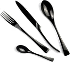 Luxury 4-Piece 18/10 Stainless Steel Flatware Set, Mirror Polishing Silver