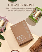 M&SENSE Rose Candles for Home Scented, Organic Soy Candles Non Toxic Soot-Free, 12.7oz Large Jar Candle 75 Hour Long Lasting Burning, Relaxing Aromatherapy Valentine's Day Gift for Women