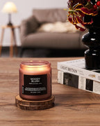 M&SENSE Rose Oudwood Scented Candle, 11.6oz 70 Hours Natural Soy Wax Long Lasting Slow Burning Candles, 2 Wick Relaxing Aromatherapy Gifts for Home Decor