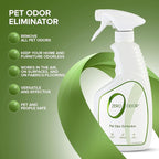 Zero Odor - Pet Odor Eliminator for Strong Odor, Eliminate Air & Surface Odors – Patented Molecular Technology Best For Carpet, Furniture, Beds Smell Great Again (Over 400 Sprays Per Bottle)