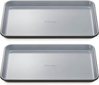 Caraway Non-Stick Ceramic Medium Baking Sheet - Naturally Slick Ceramic Coating - Non-Toxic, PTFE & PFOA Free - Perfect for Baking, Roasting, and More - Medium (15" x 10") - Black