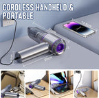 Car Vacuum Portable Cordless 20000PA High Power Mini Vacuum Cleaner 4-in-1 Compressed Air Duster & Air Blower & Pump Hand Held Vacuum with Brushless Motor for Car, Home, Office,Camping