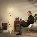 CHICLUX Spiral Floor Lamp, Dimmable LED Floor Lamp with 3 Color Temperatures, Ultra Bright, Modern Standing Tall Lamp with Remote Reading Floor Lamp for Living Room Bedroom Office