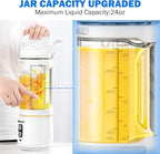 Mulli Portable Blender, 24oz Travel Blender for Shakes and Smoothies, USB Rechargeable Mixer with a Lid for Travel Gym