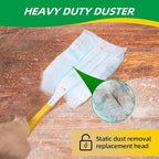 Duster Refills,Static Dust Removal Brush Disposable Replacement Head Compatible with Swiffer Duster Refills for Electronics, Furniture, Blinds, Ceiling Fans (Blue, 18 PCS)