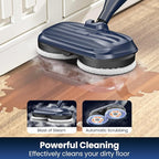 DEVOAC VM6 Scrubbing Steam Mop with Rotating Mop Pads, 10 in 1 Steam Mop, Lightweight Spin Mop & 3 Steam Modes for Hard Floor Laminate Marble Floors