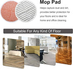 Replacement Pads for Bissell Spinwave Mop: 10 Pads for Bissell Spinwave,Spin Wave,Crosswave Expert/Pet/Cordless Hard Floor 2124 20393 2039a 20399 2039w 23159 23157 Spin Mop Cleaner Scrub Scrubber Pads