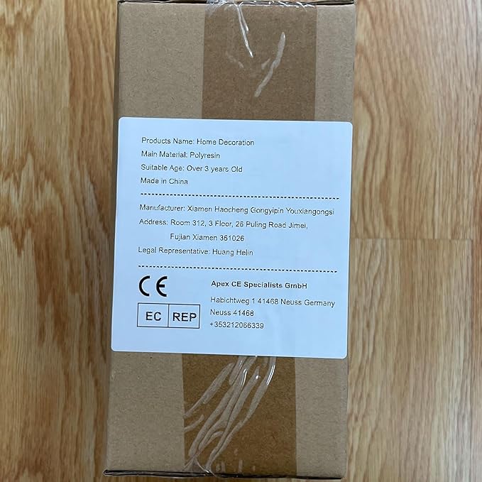 HAUCOZE Ceramic Decorative Vase Modern Decor Statue Table Centerpiece Sculpture Gifts 6.3inch