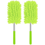 Mini Duster for Cleaning, 360° Bendable Hand Dusters with Extension Pole, Washable Small Duster for Car Interior, Office, Furniture