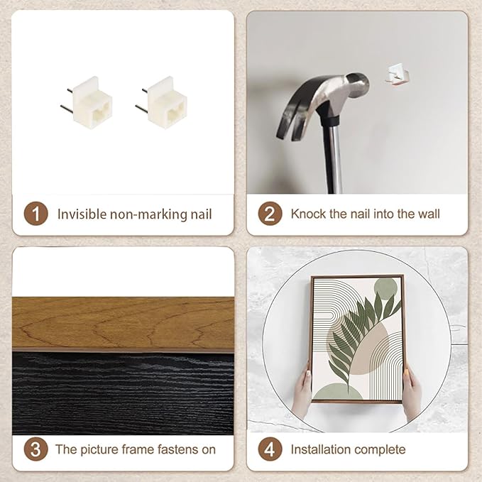 Bwodke Boho Wall Art, Framed Abstract Wall Art, Sage Green Canvas Wall Decor, Mid Century Line Leaf Geometric Pictures Set of 3, Minimalist Paintings, for Bedroom Living Room Bathroom 16"x24"