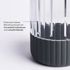 Beast Mega 1200 | Premium Countertop Blender | Smoothies, Shakes, Sauces, Dips, Soups | Blends Ice and Frozen Fruit | Includes Extra Lids and Straw System | 1200W | (Charcoal, 120V)