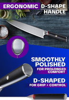 Dalstrong Kiritsuke Chef Knife - 9.5 inch - Phantom Series - Japanese High-Carbon AUS8 Steel Kitchen Knife - Pakkawood Handle Kitchen Knife - Asian Cooking Knife - Sheath Included