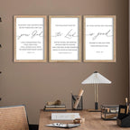 FZMHASLWW The Lord Your God Is Good Sign Bible Verses Wall Decor 16"X11" Set of 3 Christian Scripture Prayer Inspirational Motivational Quotes Family Framed Wall Art (Wood)