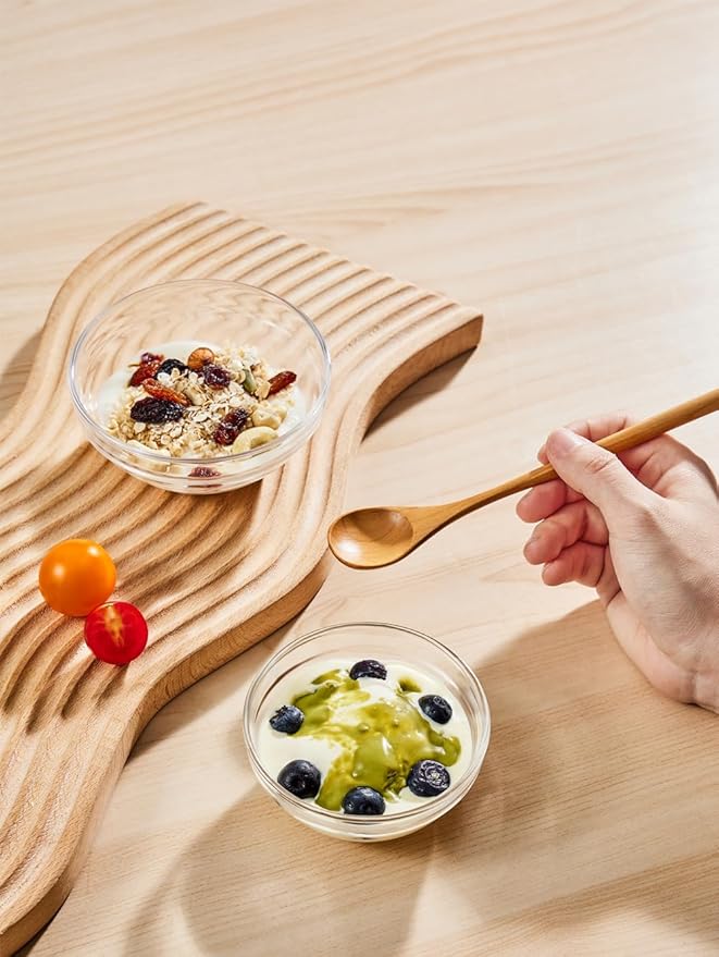 Sweejar 3.5 inch Small Glass Bowls Set, 5 oz Prep Bowls for Cooking, Small Bowls for Kitchen, Dessert Bowls for Ice Cream, 9 pack