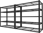 ROOMTEC 60" W Garage Shelving Heavy Duty,33000LBS Storage Shelves,5-Tier Adjustable Metal Shelving Utility Shelf Rack Garage Storage Organize for Storage Industrial, Warehouse, Basement