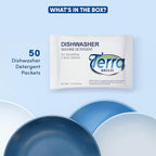 Terra Breeze Automatic Dishwasher Detergent Powder,1.5 oz. Individually Wrapped Packets (50 packs)