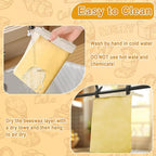 2 Pack Reusable Beeswax Bread Bag for Sourdough & Homemade Bread with Zipper– Beeswax Lined Bread Bags, Plastic-Free Sourdough Bread Storage, Autumn Pumpkin Design for Thanksgiving & Fall Baking