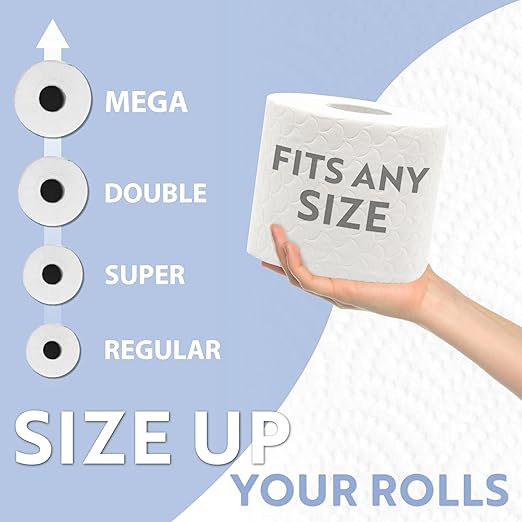 BROOKSTONE, Gold Toilet Paper Holder, Freestanding Bathroom Tissue Organizer, Minimalistic Storage Solution, Modern & Stylish Design [Holds MEGA Rolls]