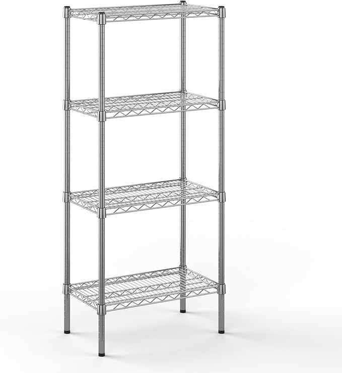 14" Deep x 24" Wide x 54" Height Wire Shelving Kit | 4-Tier | NSF Commercial Storage Rack Unit