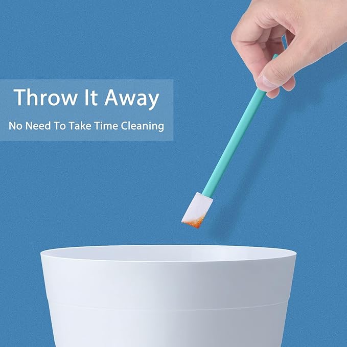 40pcs Crevice Cleaning Brush Tool, Disposable Toilet Brush for Toilet Seat Gaps, Crack and Crevice Cleaner Tools, Blue