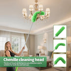 dusters for Cleaning extendable Long Handle，Webster Cobweb Duster with Extension Pole，Spider Web Remover Brush with Pole，Outdoor Web Cleaner Outside for use on Ceilings, cabinets, Walls, Light