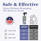 InterCare Marble and Travertine, Natural Stone & Terrazzo Liquid Cleaner, Shower & Tile Surface Care, Floor, Walls & Countertop Cleaner and Degreaser, 32 oz