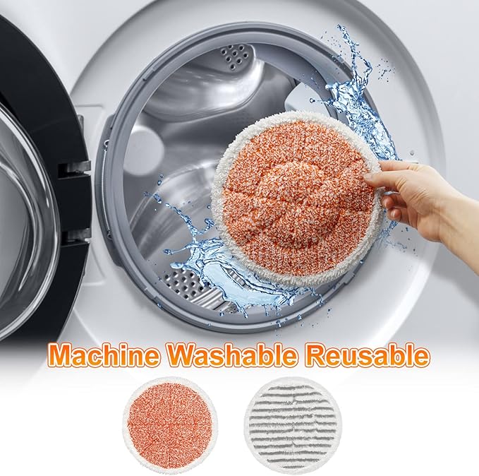 6 Pack S7000 Steam Mop Pads Replacement For Shark S7000AMZ S7001 S7001TGT S7000 Series Steam Mop, Microfiber and Reusable Mop Pads for Shark Steam & Scrub All-in-One Scrubbing Mop Pads for Cleaning