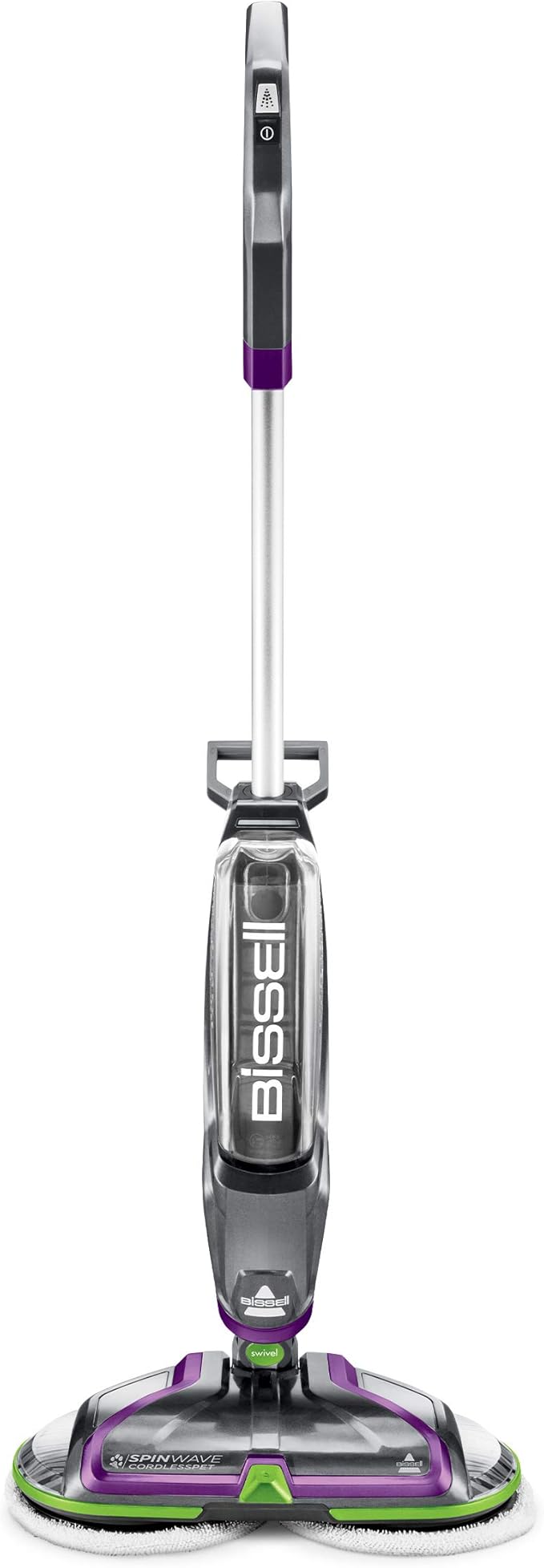 BISSELL® Spinwave Cordless Pet Hard Floor Spin Mop Cleaner 18V with washable mop pads for sealed hard floors, 23157