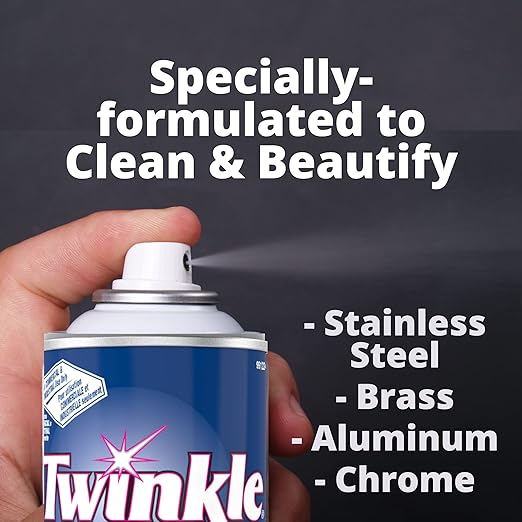 Twinkle Stainless Steel Cleaner And Polish, 17 Oz Aerosol Spray