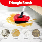 Spin Mop Handle Replacement for Ocedar,4-Section 30-58" Extendable Length Mop Handles and 2 Pack Upgrade Mop Scrubber Head,Mop Base Compatible with Ocedar EasyWring 1 Tank for Hard Floor Cleaning