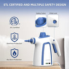 Steam Cleaner, Handheld Steam Cleaner for Home, Pressurized Steamer for Cleaning Carpet, Floor, Upholstery and Car, 13ft Extra-long Power Cord & 11 Multi-Purpose Accessories