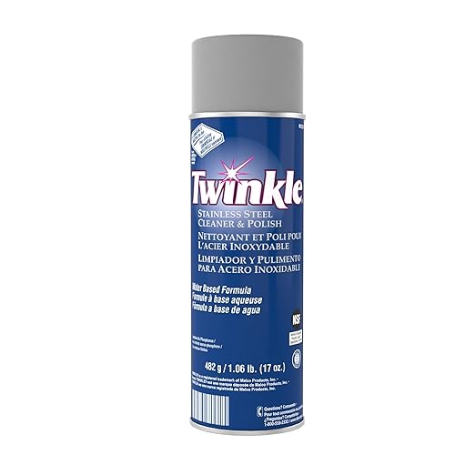 Twinkle Stainless Steel Cleaner And Polish, 17 Oz Aerosol Spray