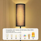 BoostArea Floor Lamps for Living Room, Dimmable floor lamp with 3 Color Temperatures Bulb, Black LED Floor Lamp, Modern Standing Lamp for Bedroom/Office/Study/Farmhouse(9W LED Bulb, Black Linen Shade)