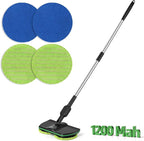 Electric Spin Mop,13-Inch Max Cleaning Pad Cordless Electric Mop,Laminate Floor Cleaner for Mopping,Automatic Spin Mops for Hardwood,Tile (No Water Tank)