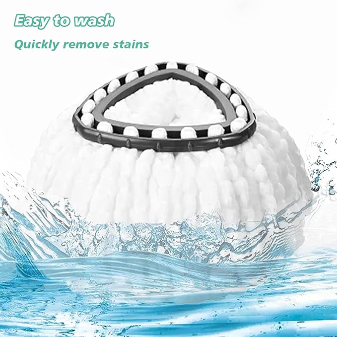 10 PCS Spin Mop Replacement Head for Ocedar,100% Microfiber Mop Heads Replacements with Cedar Mop Replace,360 Degree Round Refill Mop Head for Easy House Cleaning Floor Mopping,Make Cleaning Easier