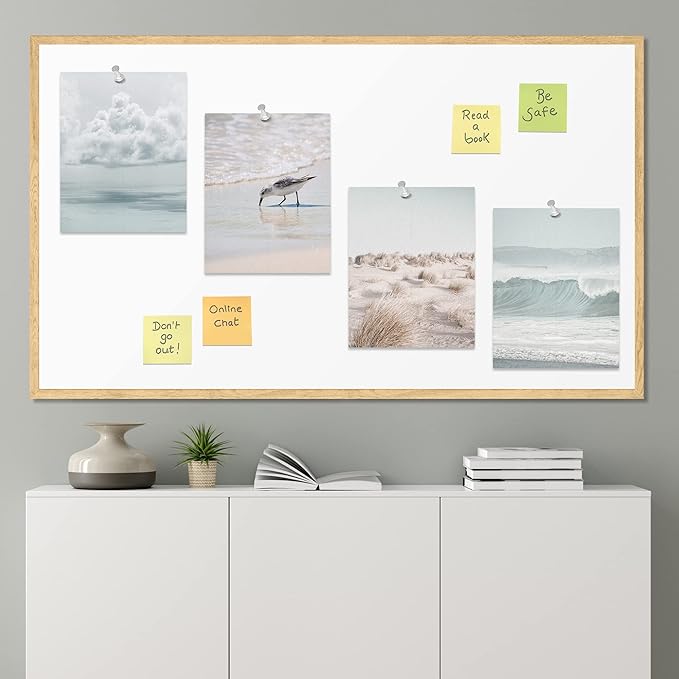 SIGNWIN Poster Bathroom Decor 8"x10"x 4, Wall Art Room Decor Multicolor for Living Room, Bedroom, Office White Nautical Ocean Sea Beach Grass Seagull Landscape Nature Wilderness Realism Landscape