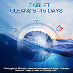 Vacplus Automatic Toilet Bowl Cleaner Tablets, Bathroom Toilet Tank Cleaner (12 PACK), VA-T165