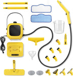 Steam Cleaner,Heavy-duty Steam Cleaners for home,Detachable Handheld Steamer for Cleaning,248°F Steam Mop for Floors, Cars,Furniture,Tiles, Kitchen,Bathroom,Grout and More,21-Piece Kit Include