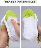 Heavy-Duty Scrub Brush for Bathroom, Kitchen, Shower, Tile, Carpet, and Bathtub Cleaning, 3 Pack